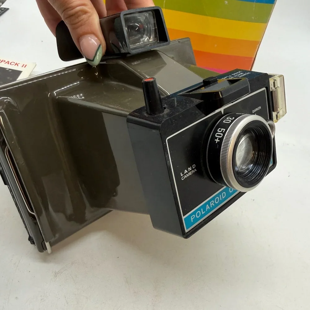 Vintage Polaroid Colorpack II Land Camera with Original Box Manual retro tech